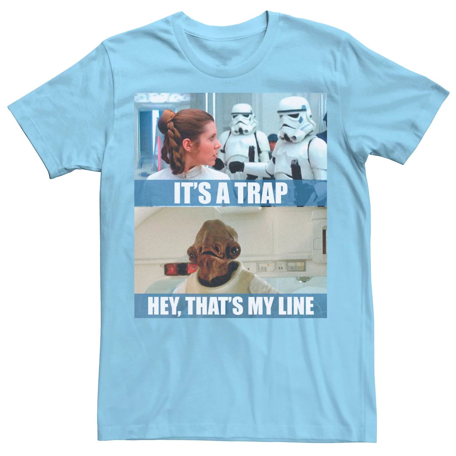 Мужская футболка «Звездные войны: это ловушка» «Эй, это моя линия» Licensed Character