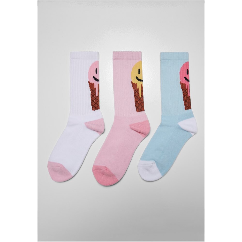 

Носки Mister Tee Fancy Icecream Long 3 шт, разноцветный
