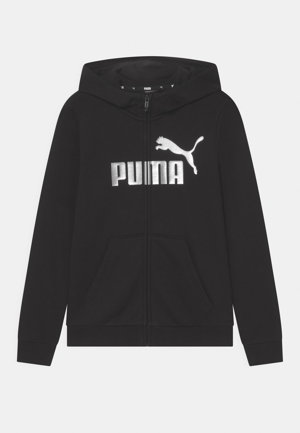 Толстовка на молнии Ess+ Full-Zip Logo Puma, цвет puma black
