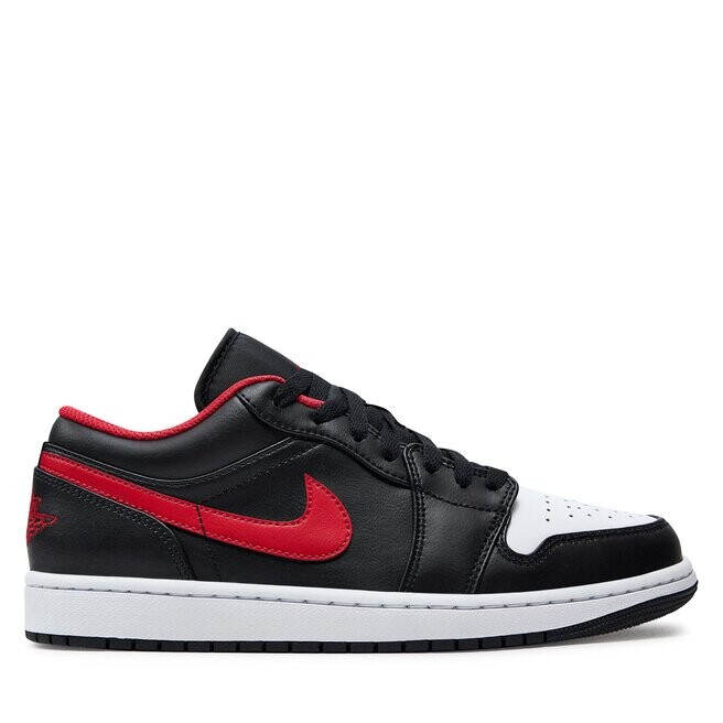 

Кроссовки Nike Air Jordan 1 Low 553558 063 Black/Fire Red/White, черный