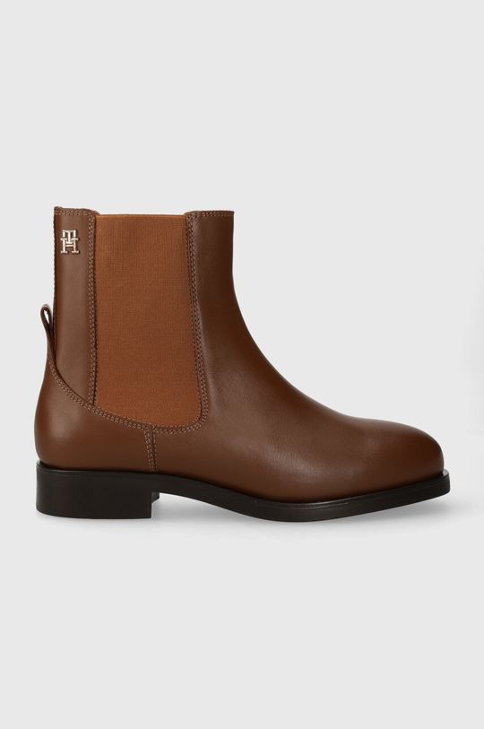 цена Кожаные ботинки челси ELEVATED ESSENT THERMO BOOTIE Tommy Hilfiger, коричневый