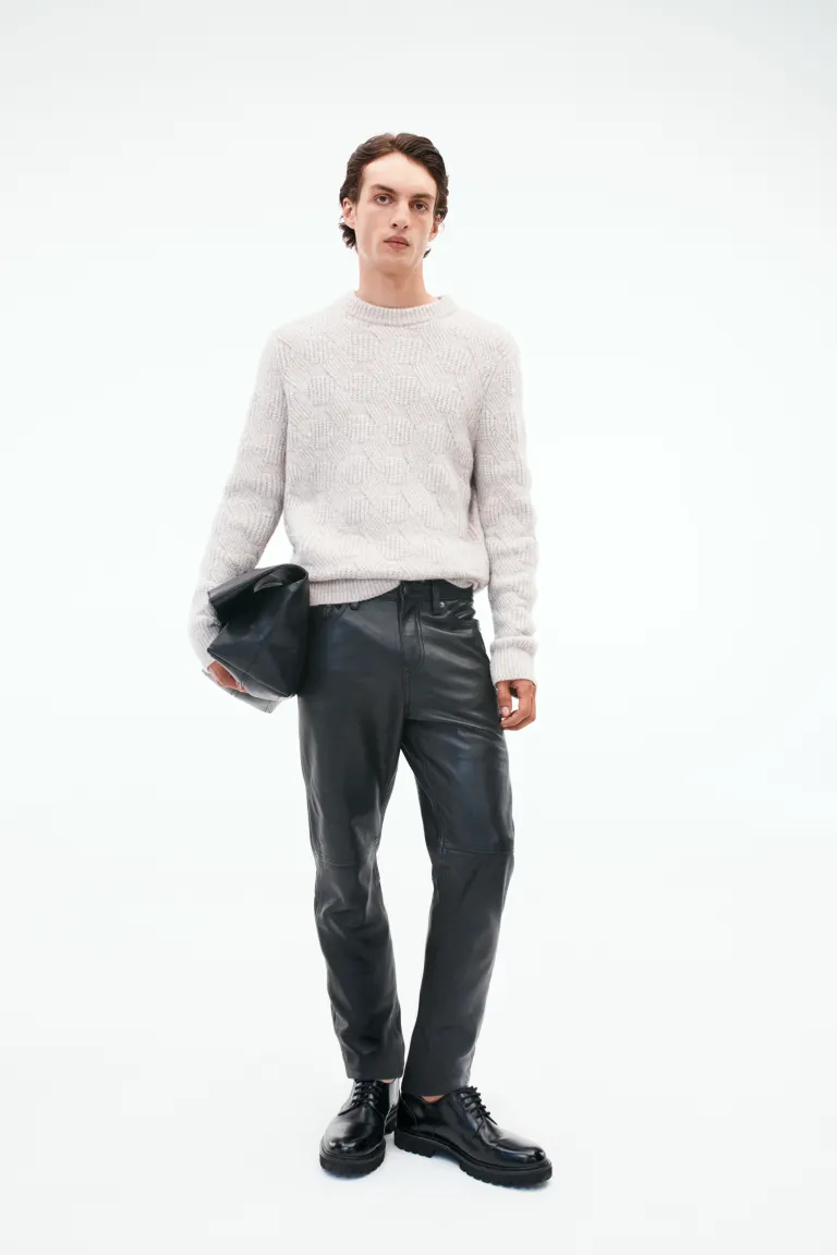 

Свитер крупной вязки regular fit H&M, серый