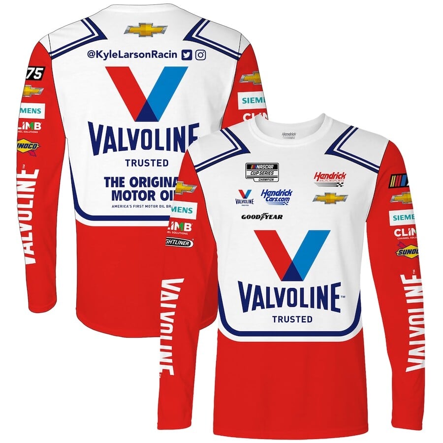 

Футболка с длинным рукавом Hendrick Motorsports Team Collection Kyle Larson, белый