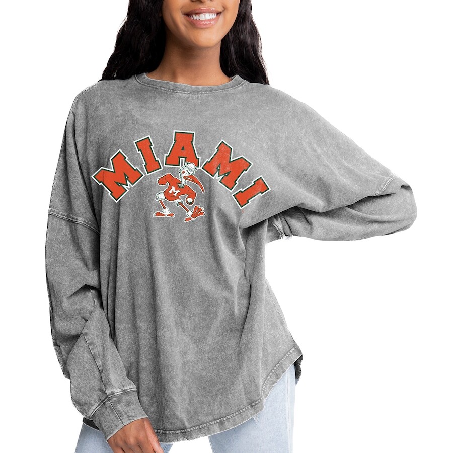 

Футболка с длинным рукавом Gameday Couture Miami Hurricanes, серый