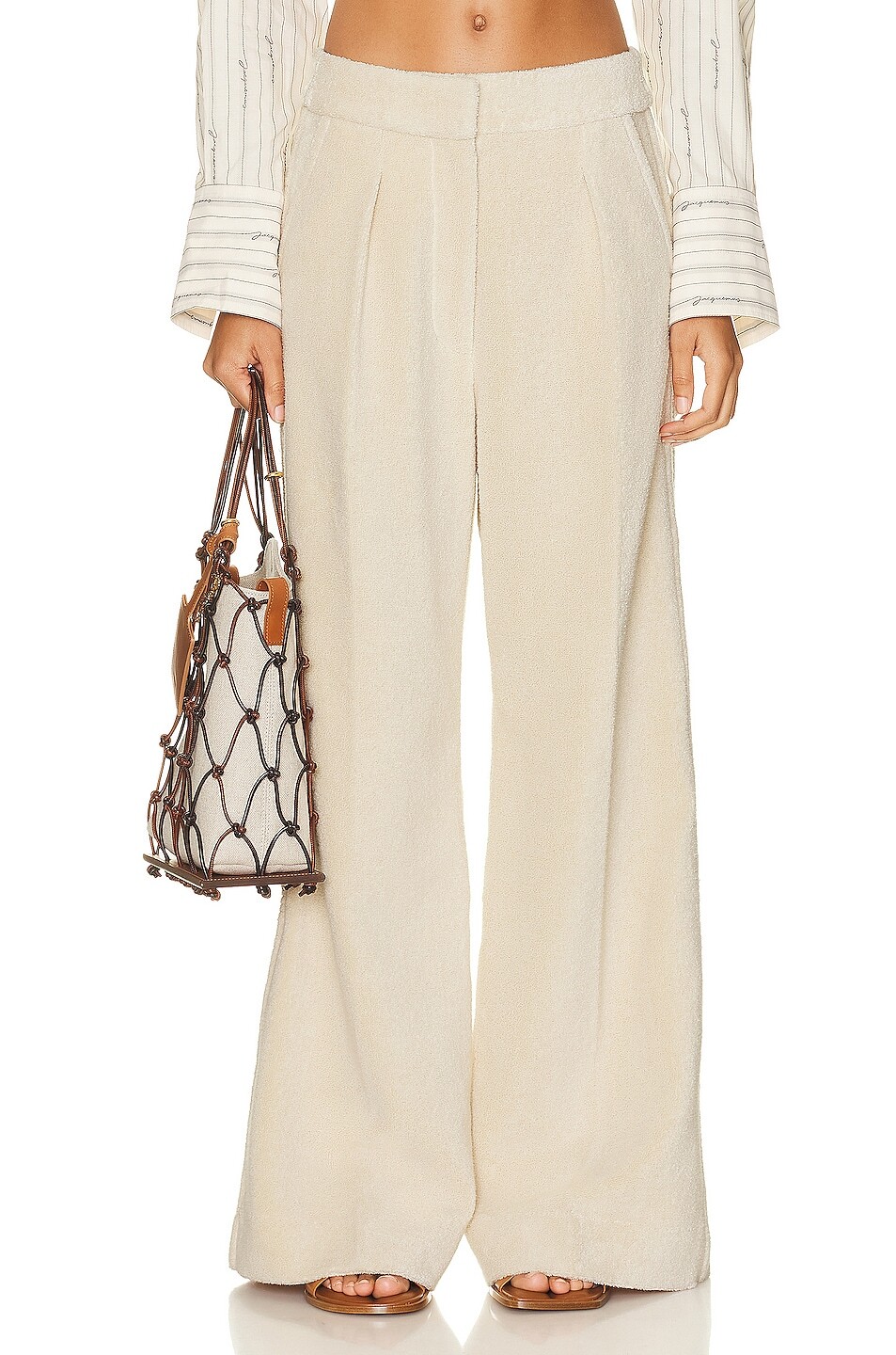

Брюки Jacquemus Lealon Banha, цвет Light Beige