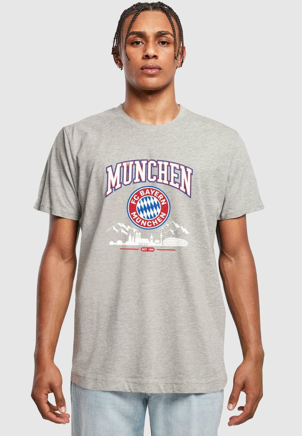 

Team Skyline Round Neck FC Bayern München, цвет heather grey