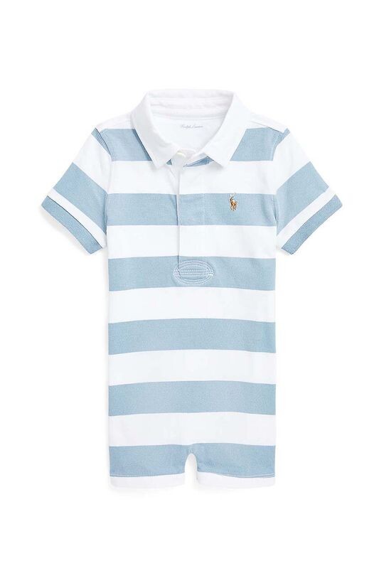 

Хлопковый детский комбинезон Polo Ralph Lauren, синий