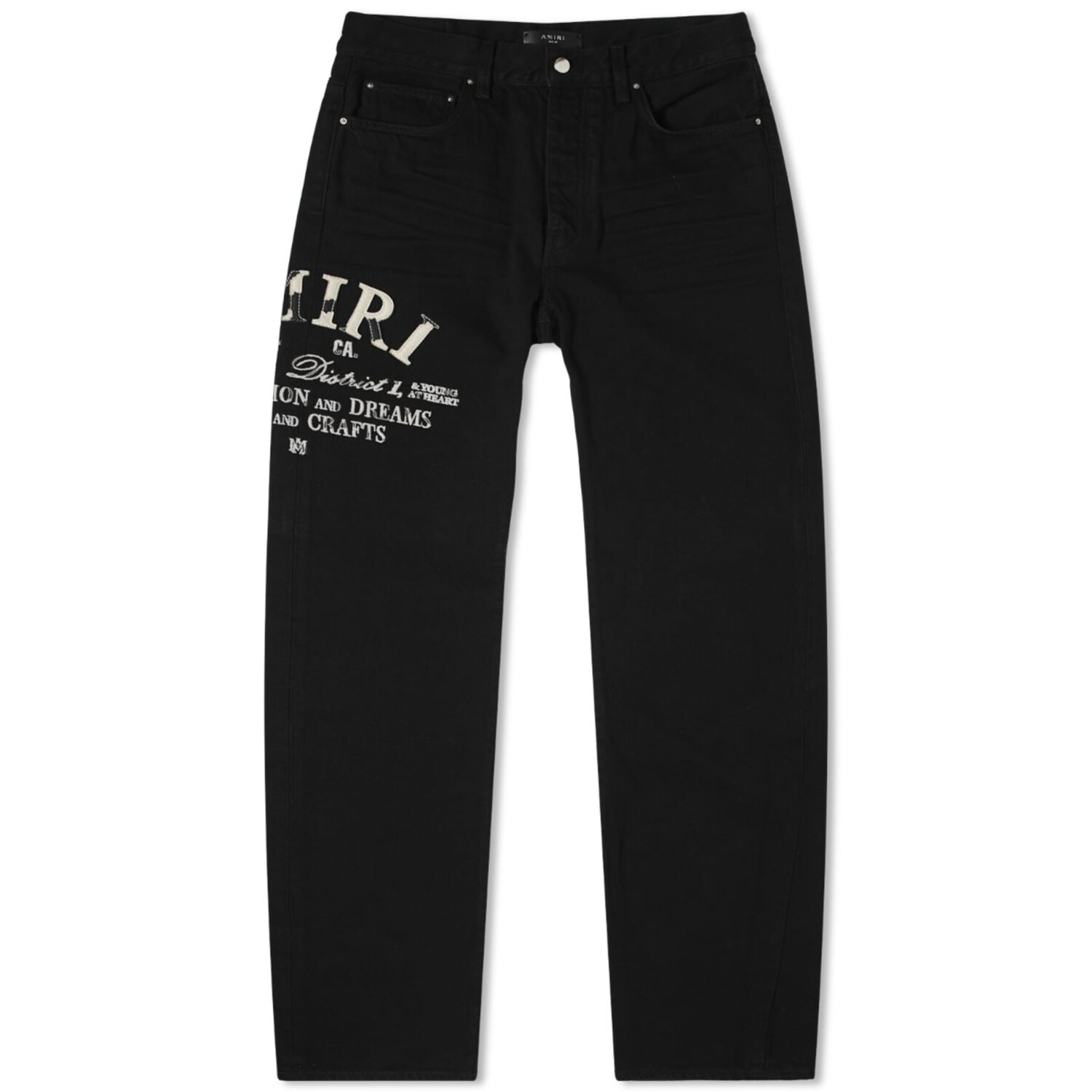 

Джинсы Amiri Distressed Arts District, цвет Black Overdye