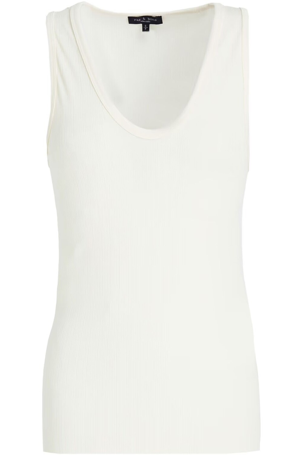 

Майка Zoe из джерси в рубчик Rag & Bone, слоновая кость