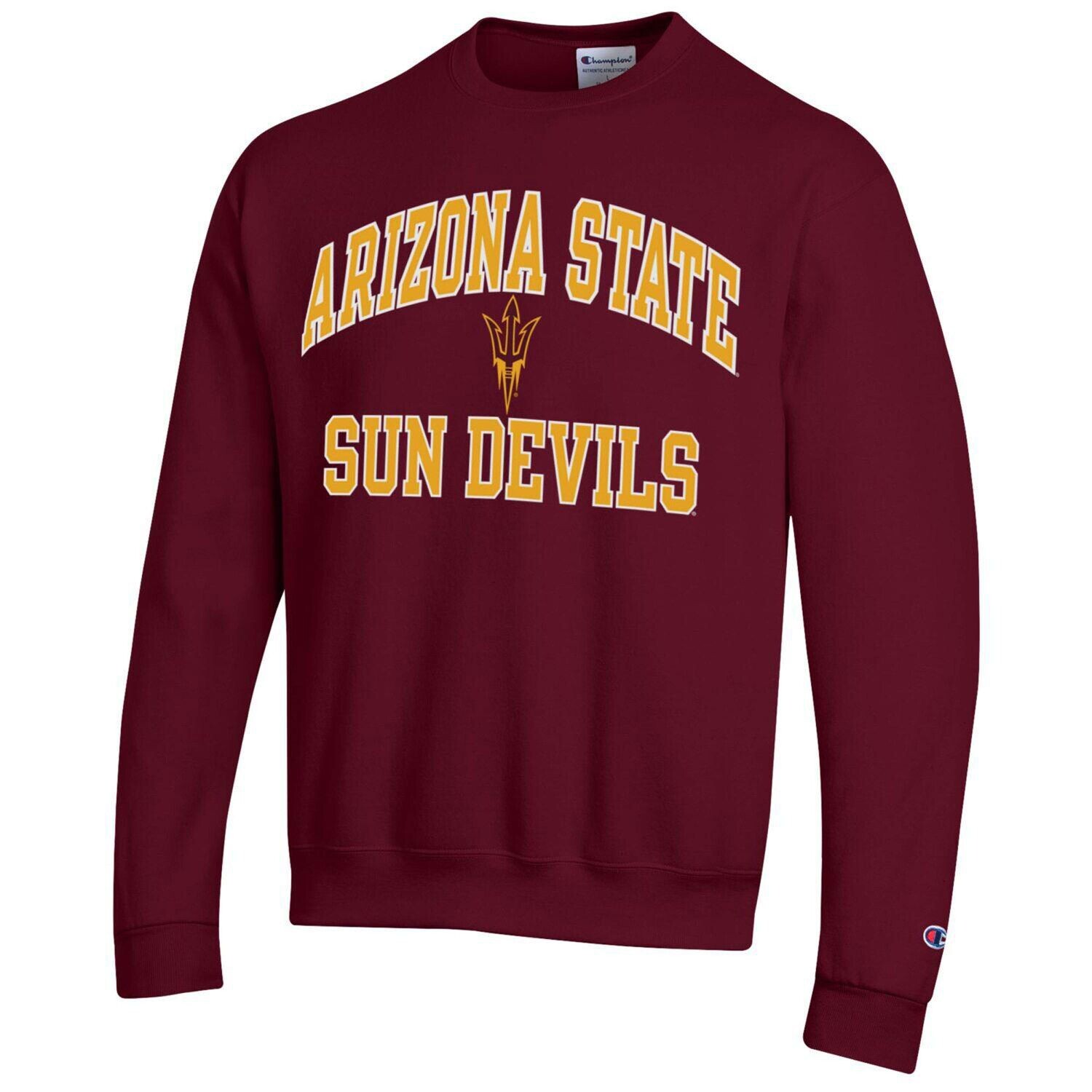 

Мужской темно-бордовый пуловер Arizona State Sun Devils High Motor Champion
