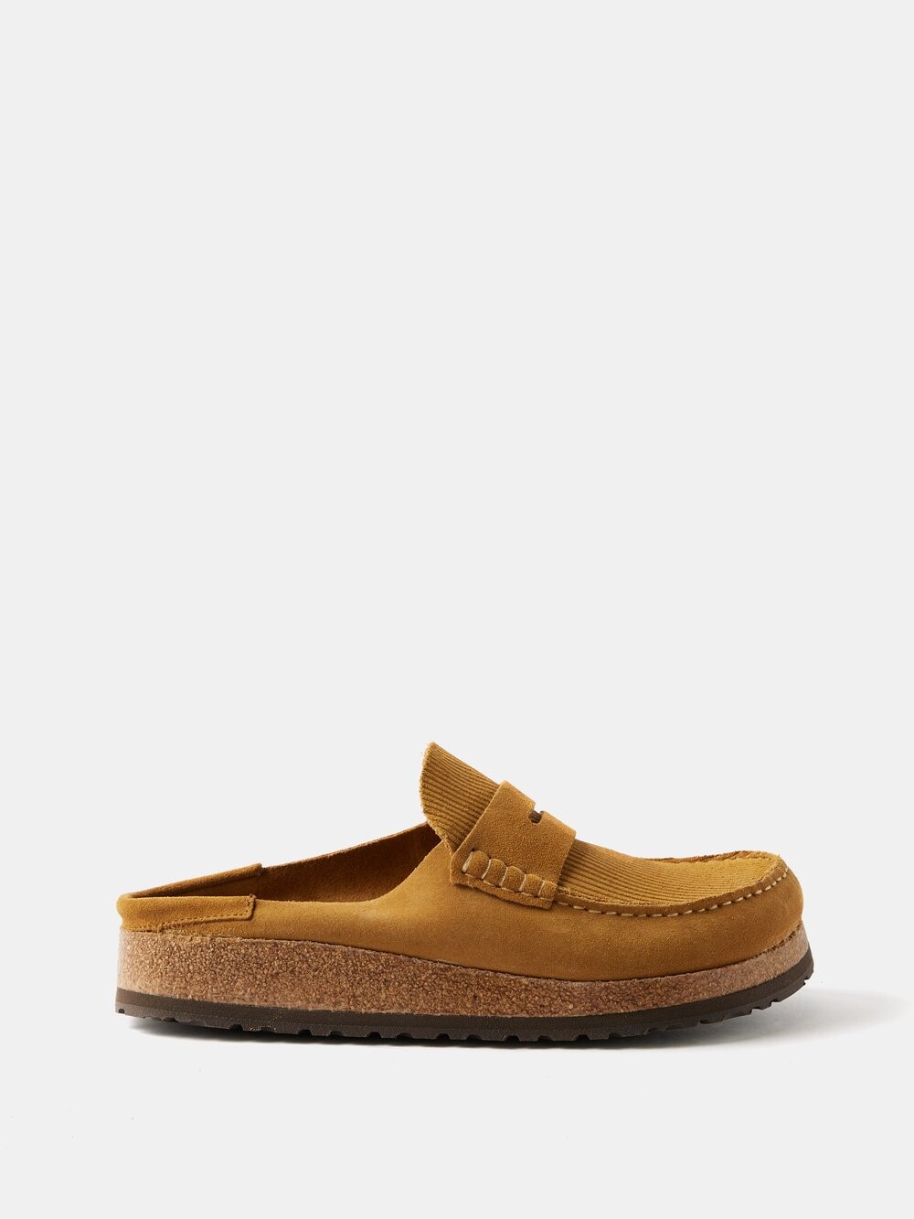 

Неаполь замшевые лоферы без спинки Birkenstock, коричневый