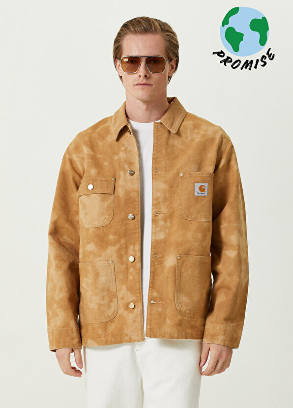 

Коричневое пальто из органического хлопка с узором батик Carhartt, Коричневый