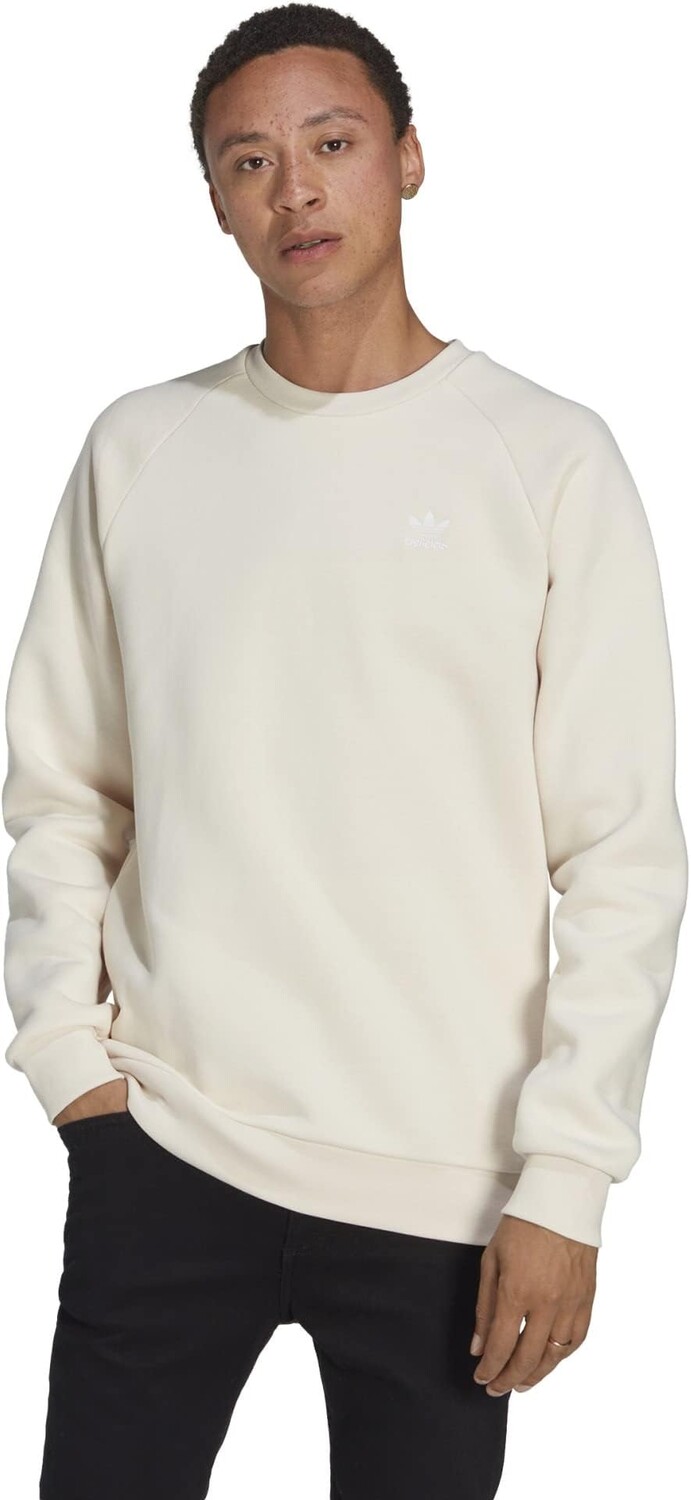 

Толстовка с круглым вырезом Trefoil Essentials adidas, цвет Wonder White