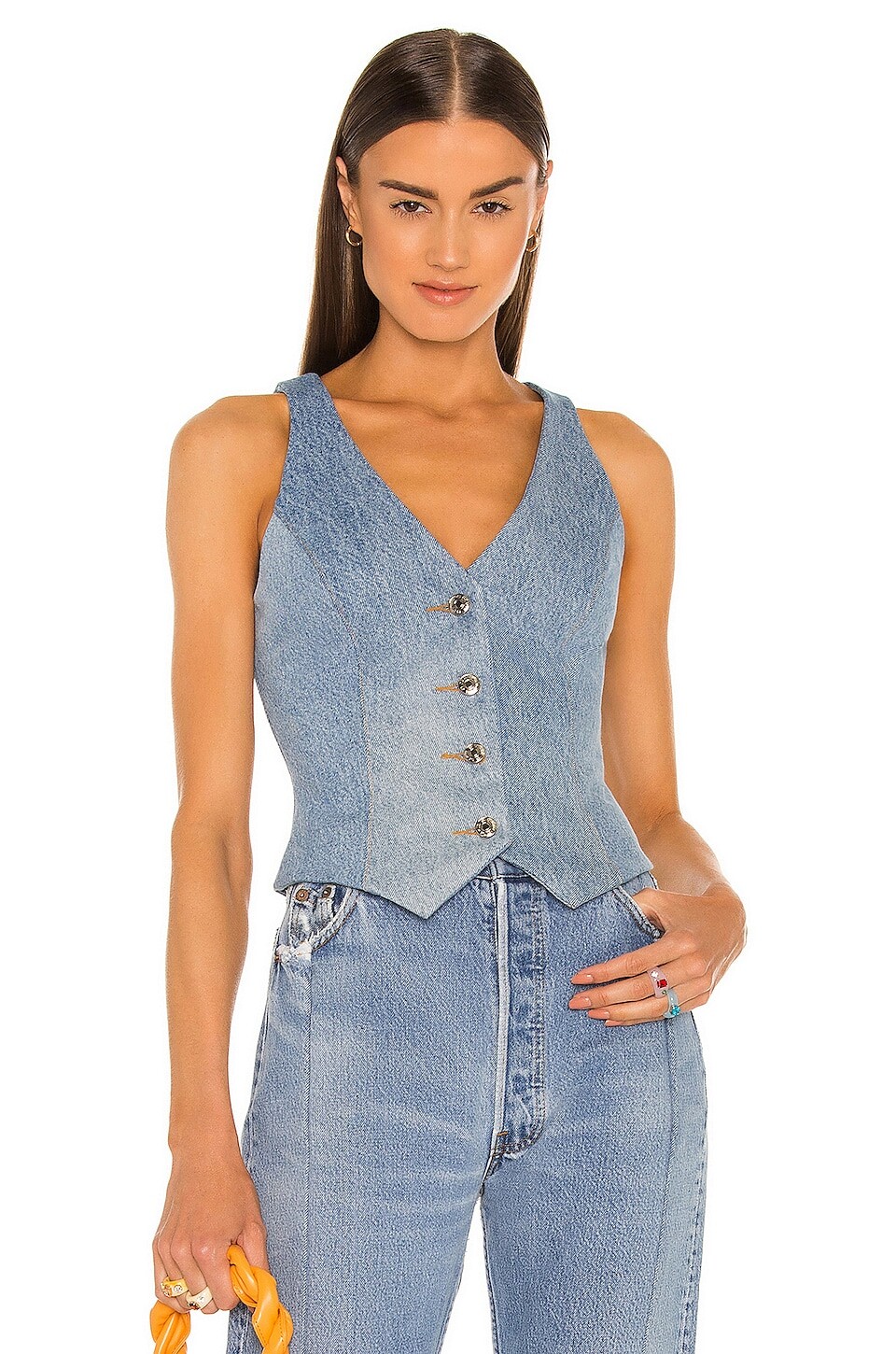 

Жилет EB Denim Ava, цвет Medium Wash