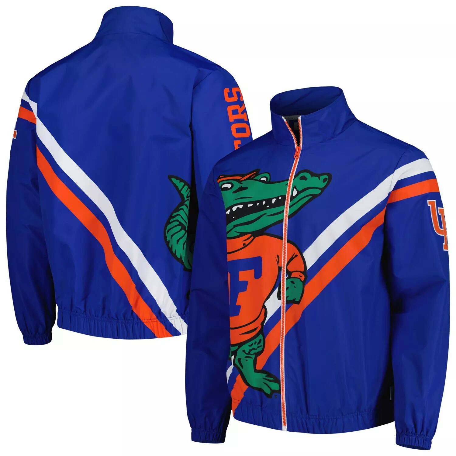 

Мужская утепленная куртка на молнии во всю длину Mitchell & Ness Royal Florida Gators с взорванным логотипом