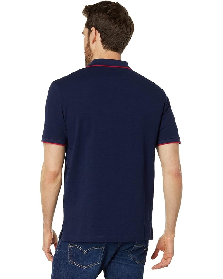 

Поло U.S. POLO ASSN. Short Sleeve Slub Jersey Polo, цвет Classic Navy