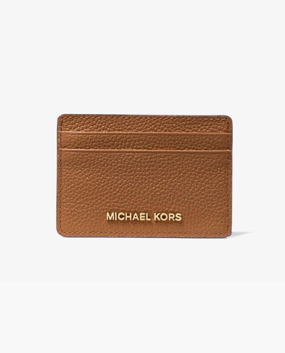 

Женская визитница из коричневой зерненой кожи Michael Michael Kors, коричневый