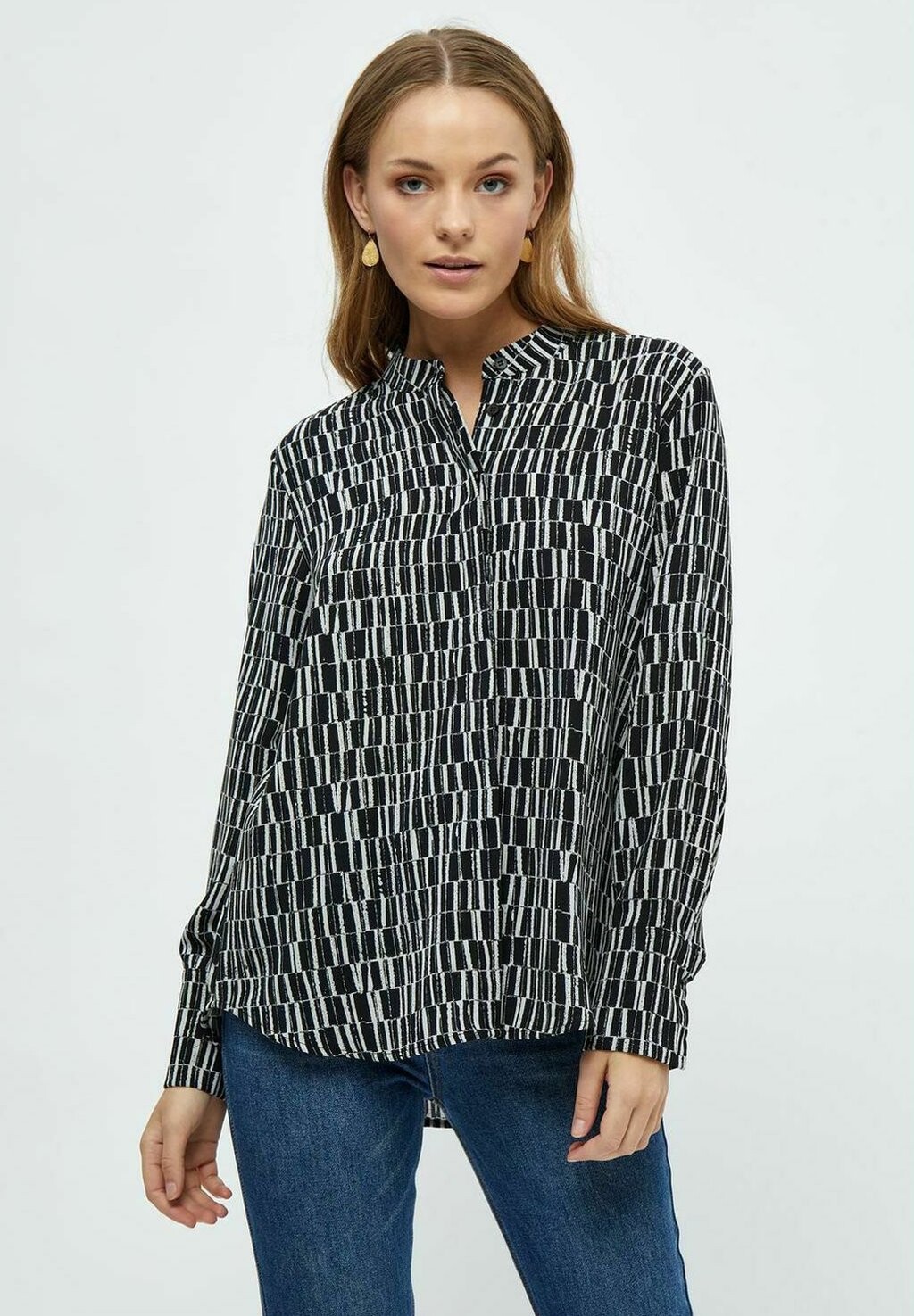 

Блузка-рубашка PCPCPHILIPPA PEPPERCORN, цвет p gray violet print