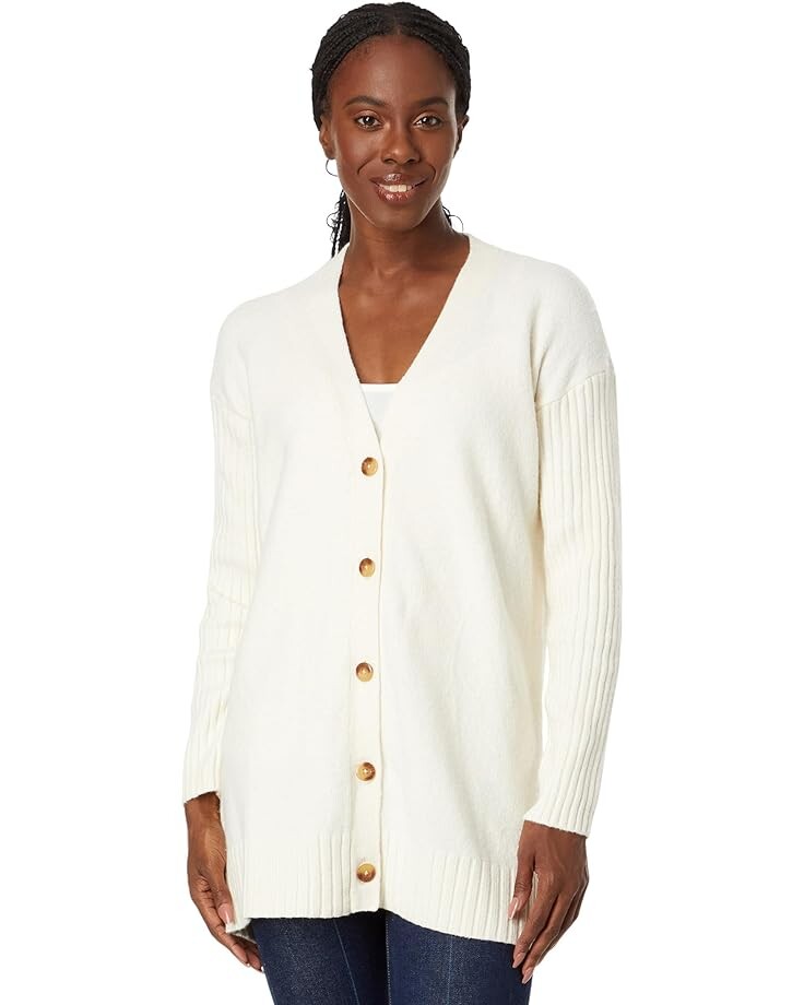 

Свитер L.L.Bean The Essential Cocoon Cardigan, цвет Cream