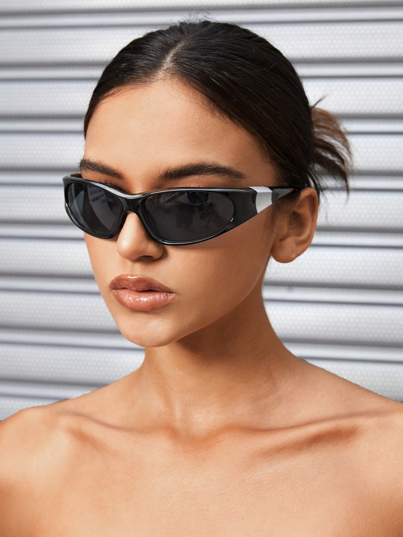 SHEIN ICON Женские модные спортивные солнцезащитные очки для езды на открытом воздухе