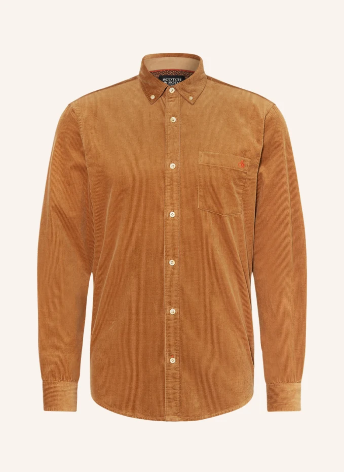

Вельветовая рубашка corduroy стандартного кроя Scotch & Soda, коричневый