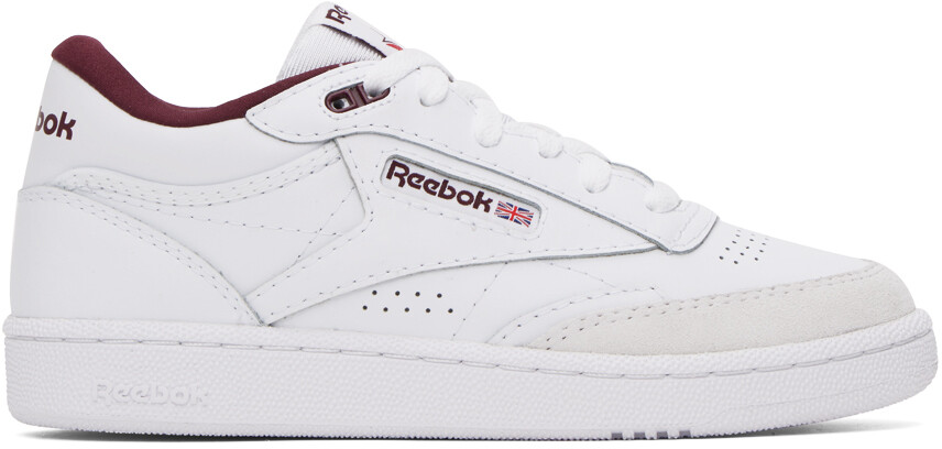 

Бело-бордовые кроссовки Reebok Classics Club C Mid II, Красный
