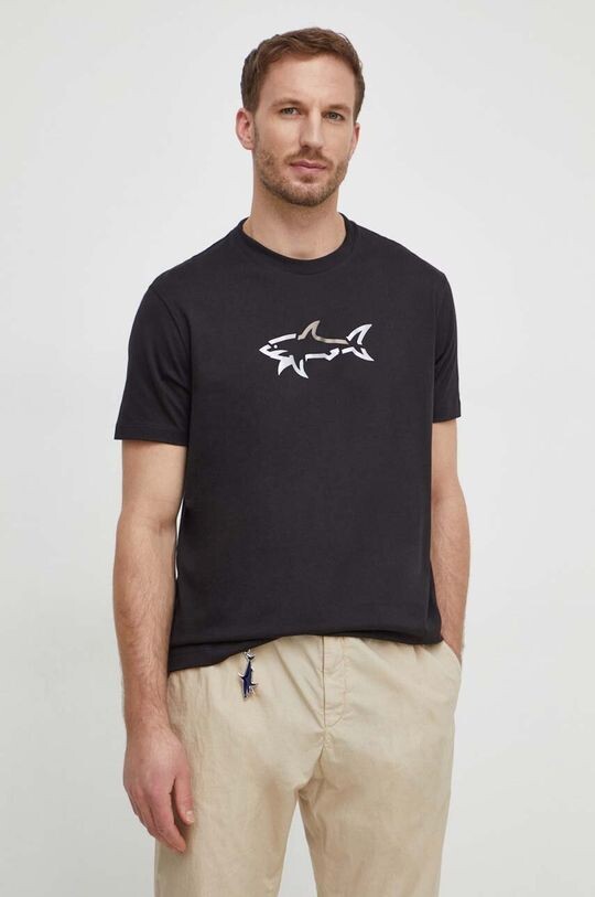 

Хлопковая футболка Paul&Shark, черный