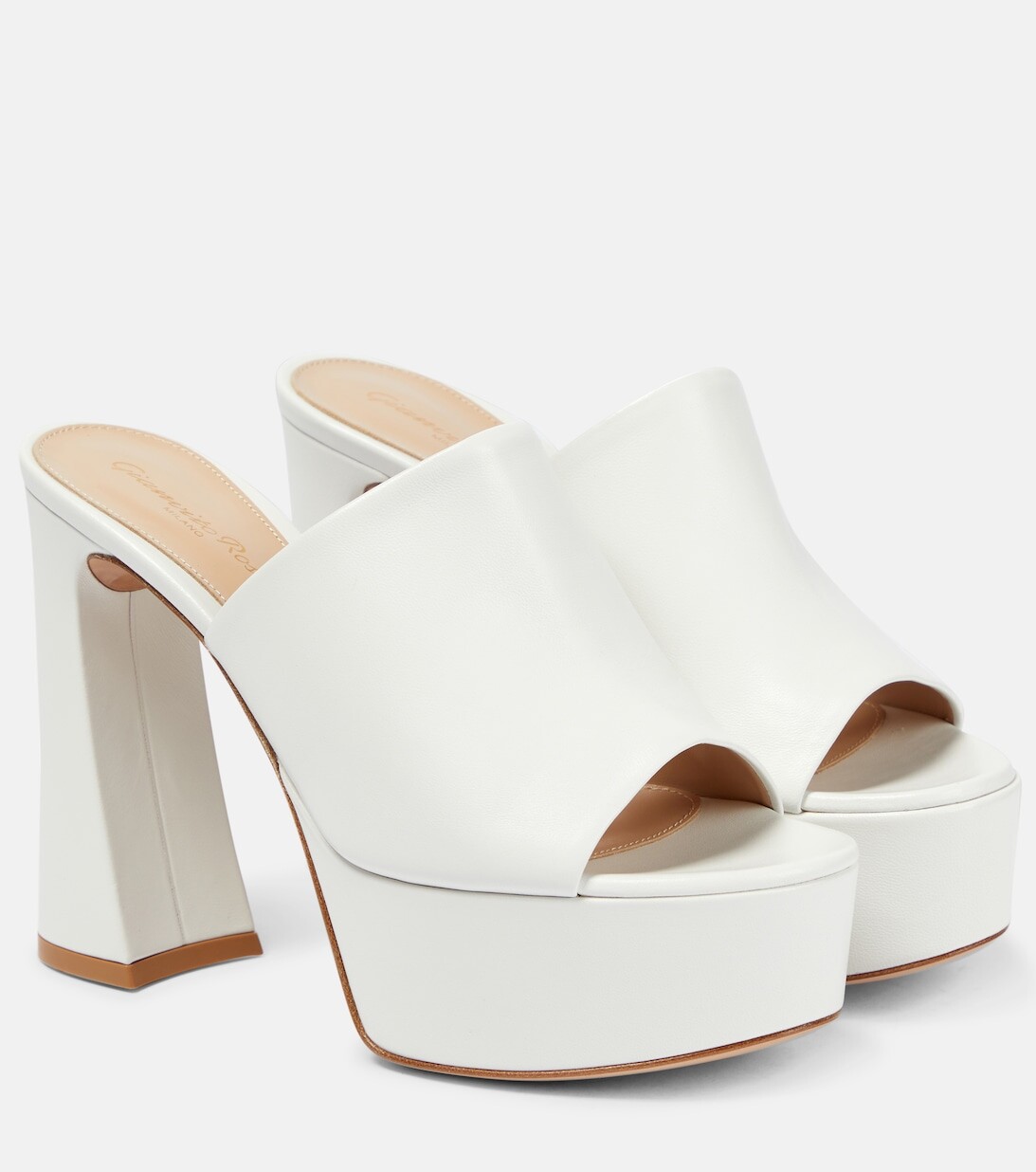 

Мюли Holly на платформе Gianvito Rossi, белый