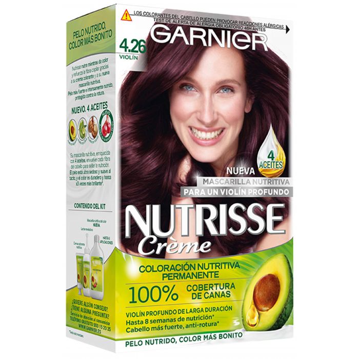 цена Краска для волос Nutrisse Tinte Capilar Garnier, 4.26 - Violín