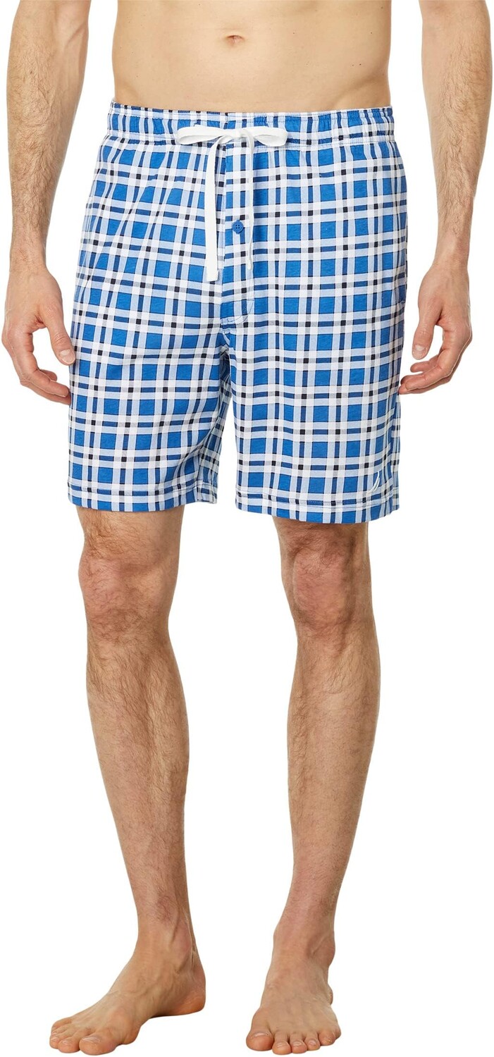 

Клетчатые шорты для сна Nautica, цвет Windsurf Blue