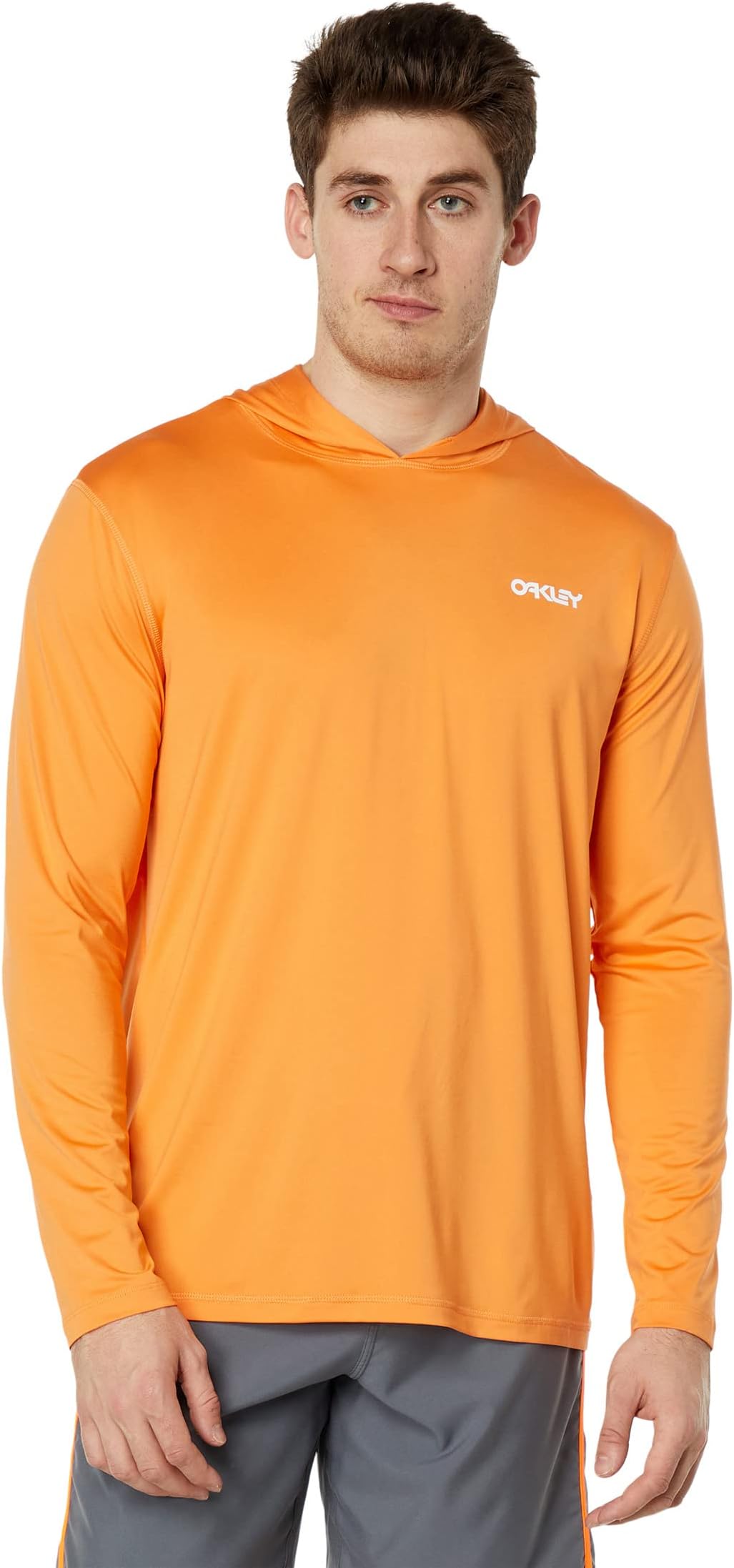 

Плавки Oakley Rainbow Long Sleeve Hooded Rashguard, цвет Soft Orange