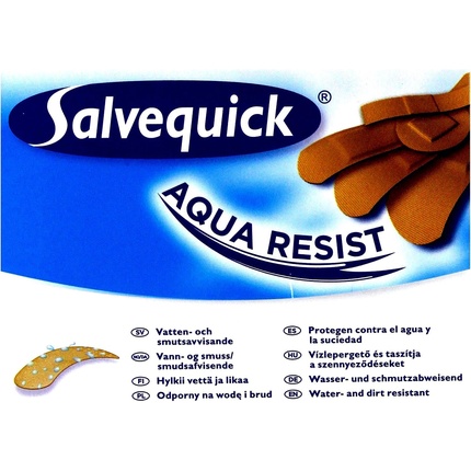 Водостойкие пластыри Aqua Resist, 40 шт., Salvequick 100 шт партия пластыри для ран водостойкие