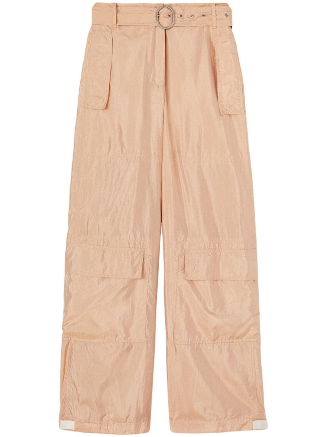 

Jil Sander прямые брюки с поясом, розовый
