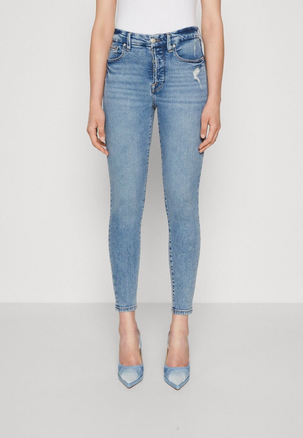 

Джинсы Skinny Fit Good American, синий