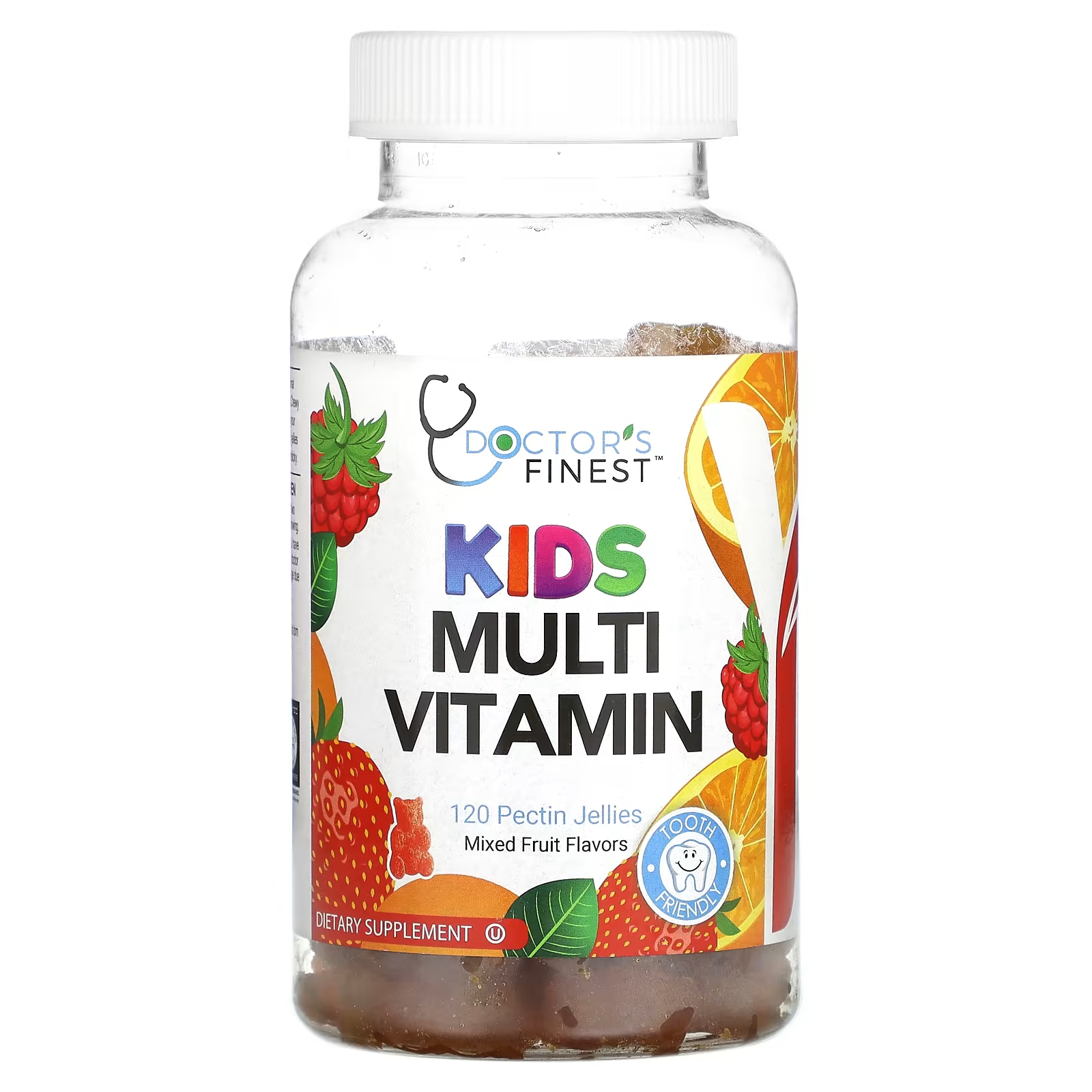 Мультивитамины Doctor's Finest для детей фруктовая смесь, 120 жевательных таблеток doctor s finest мультивитамины для беременных с фолиевой кислотой ягоды 90 жевательных таблеток
