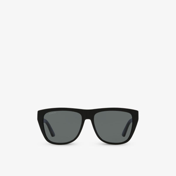 

Солнцезащитные очки gg0926s в прямоугольной оправе из ацетата ацетата Gucci, черный