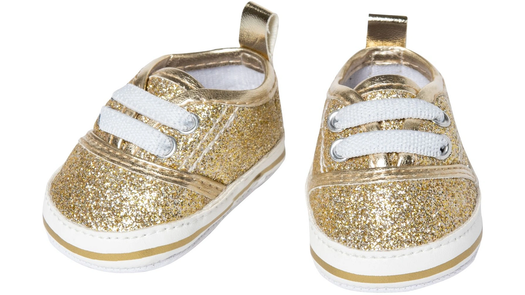Кукольные блестящие кроссовки, золото, размер 30-34см Heless