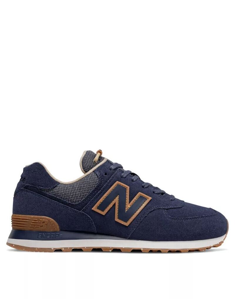 

Синие кроссовки New Balance 574, Черный