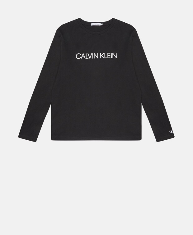 

Топ с длинными рукавами Calvin Klein, черный
