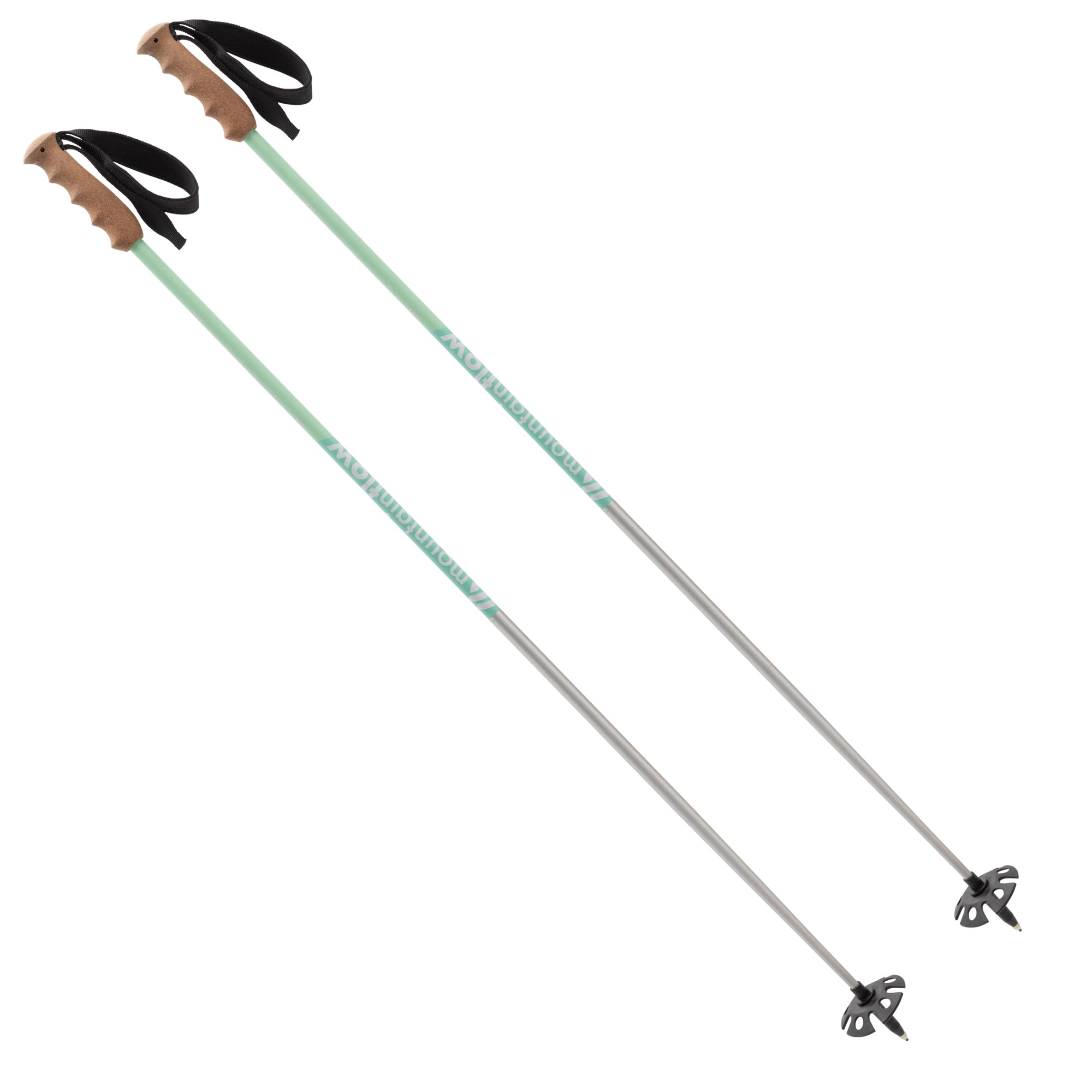 Лыжные палки CORKpro mountainFLOW eco-wax, зеленый