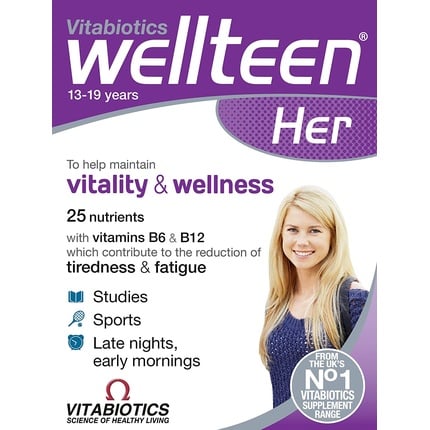 

Vitabiotics Wellteen Her Original, 30 таблеток