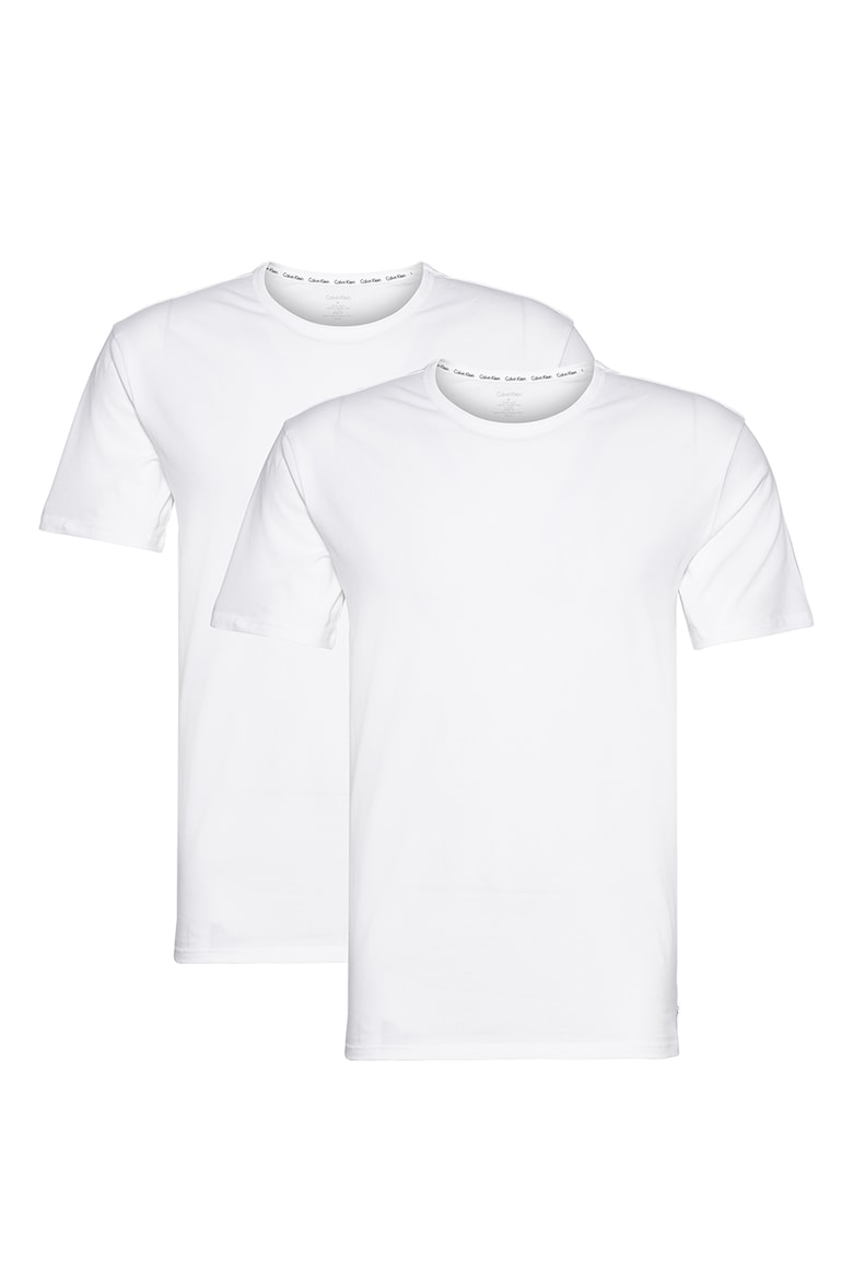 Домашние футболки с овальным вырезом – 2 шт Calvin Klein, белый