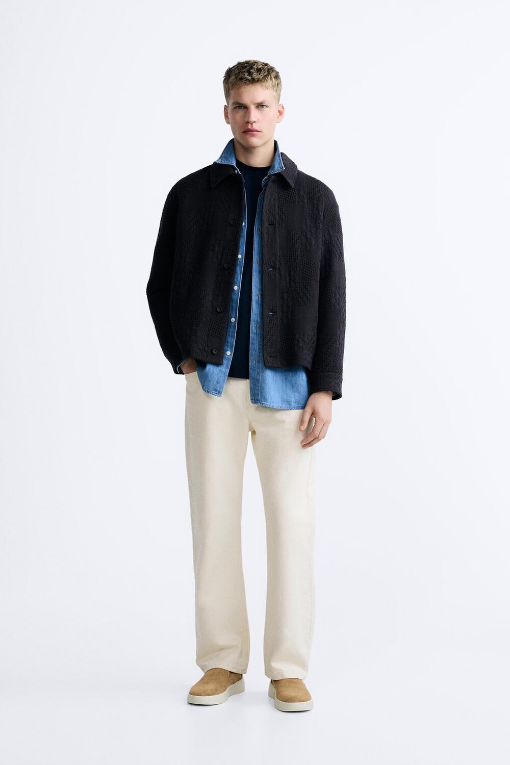 

Кроссовки из замши ZARA, песочный/коричневый