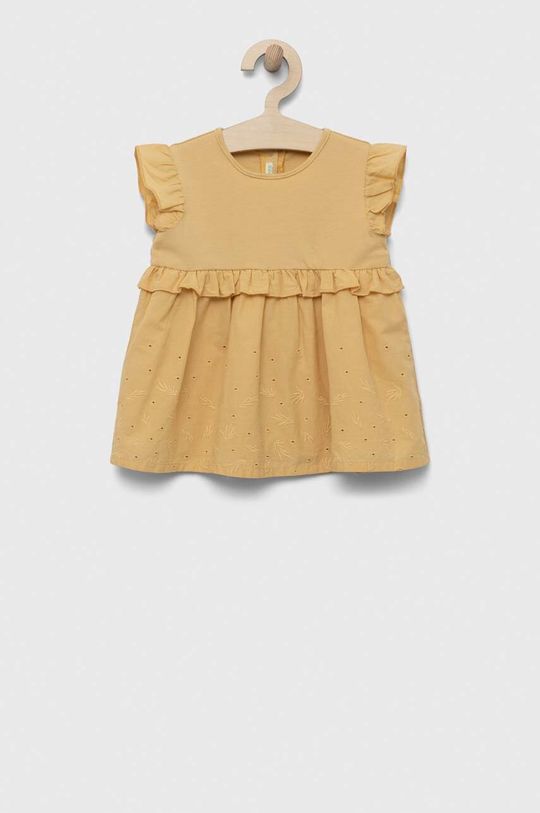 Платье для новорожденного United Colors of Benetton, бежевый платье united colors of benetton размер xl 150 синий