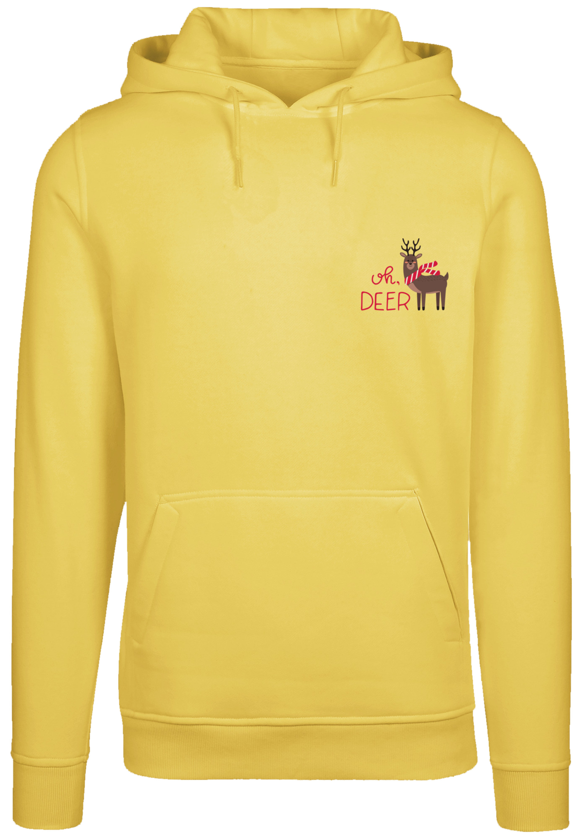 Пуловер F4NT4STIC Hoodie Christmas Deer, цвет taxi yellow