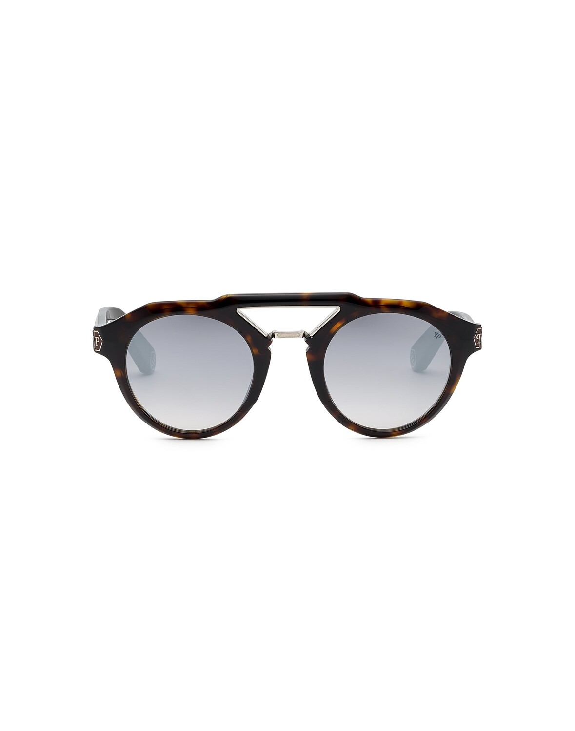 

Солнцезащитные очки круглые PLEIN BRAVE SHADES HEXAGON Philipp Plein, коричневый