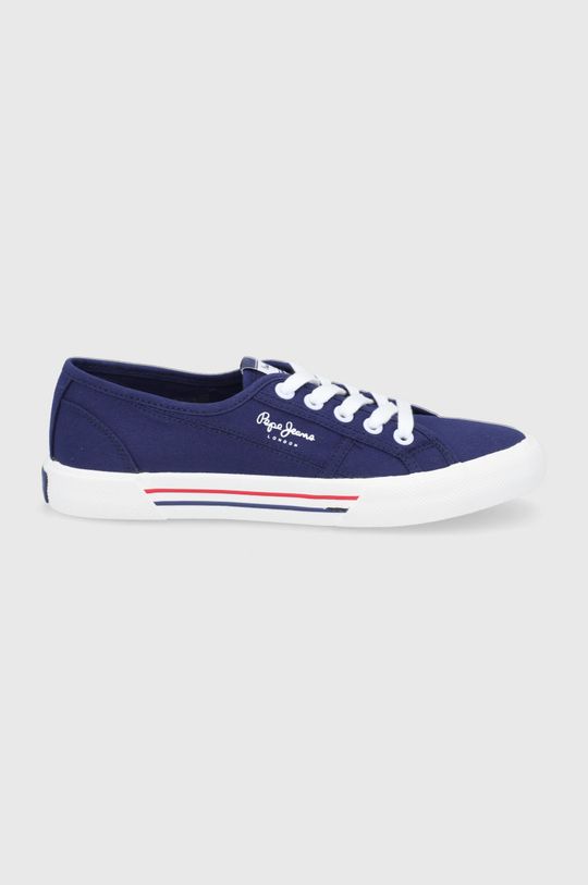 цена Базовые кроссовки с логотипом Brady Pepe Jeans, темно-синий