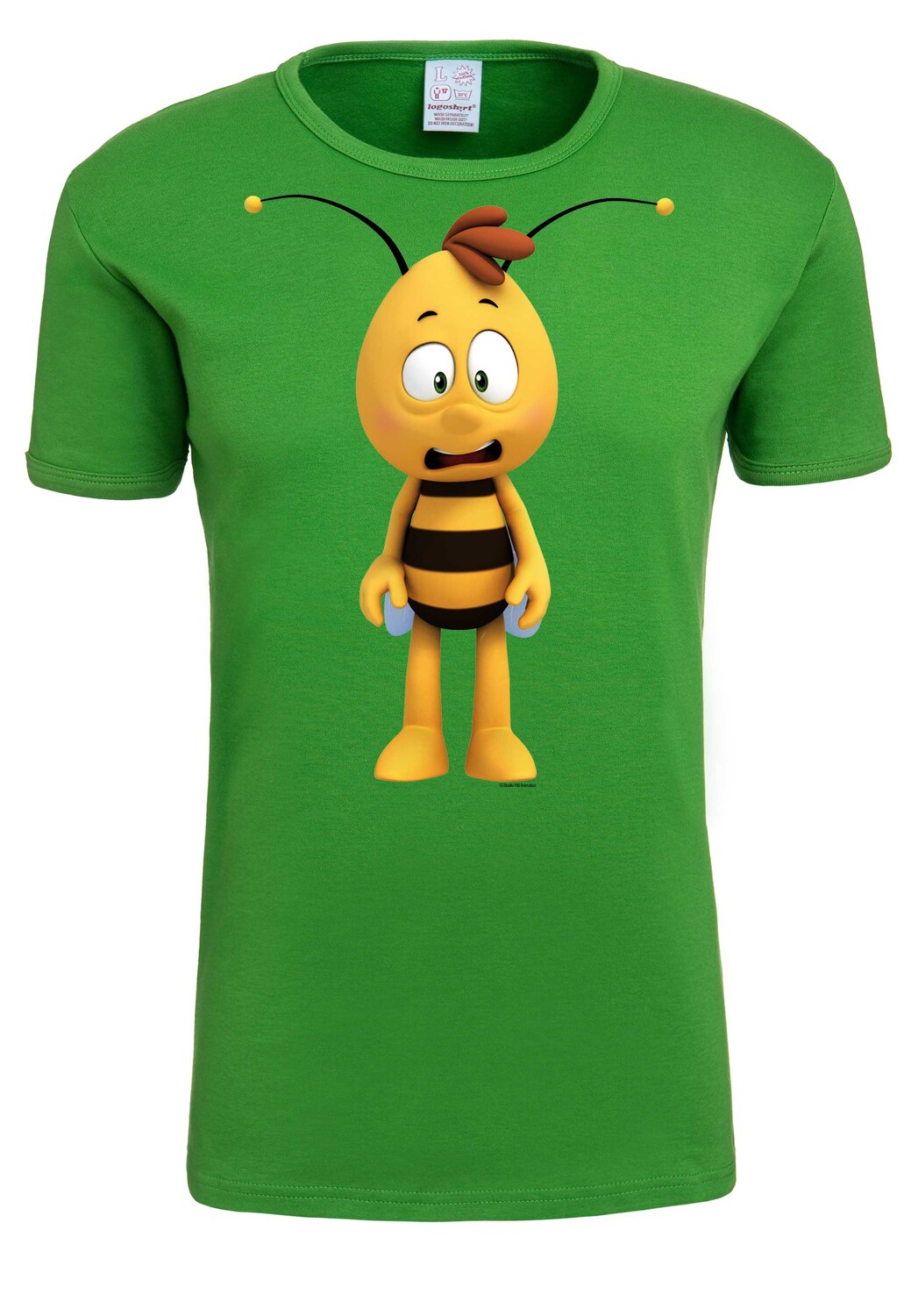 

Футболка Logoshirt Biene Maja – Willi 3D, цвет helloliv