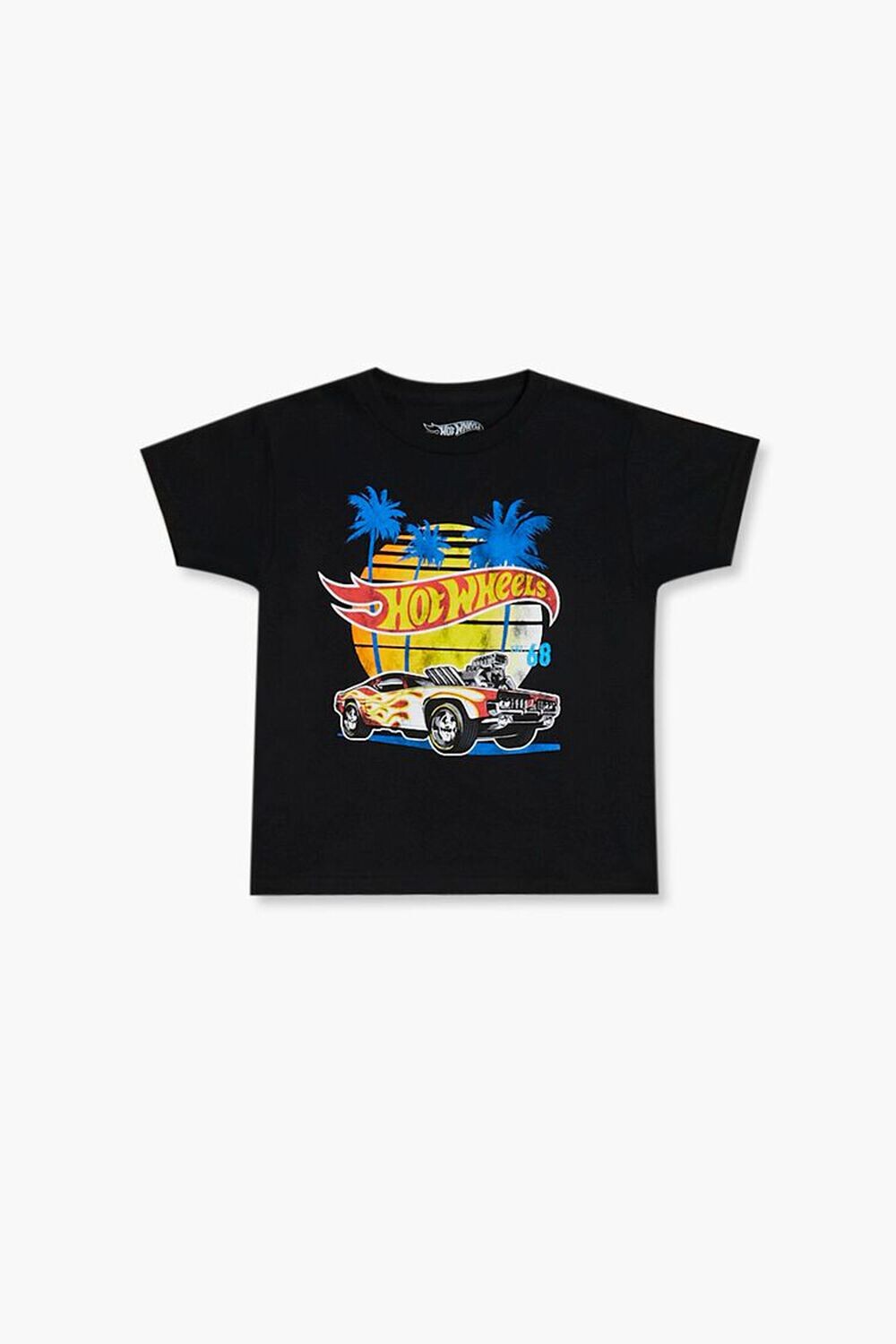 

Детская футболка с рисунком Hot Wheels Forever 21, черный