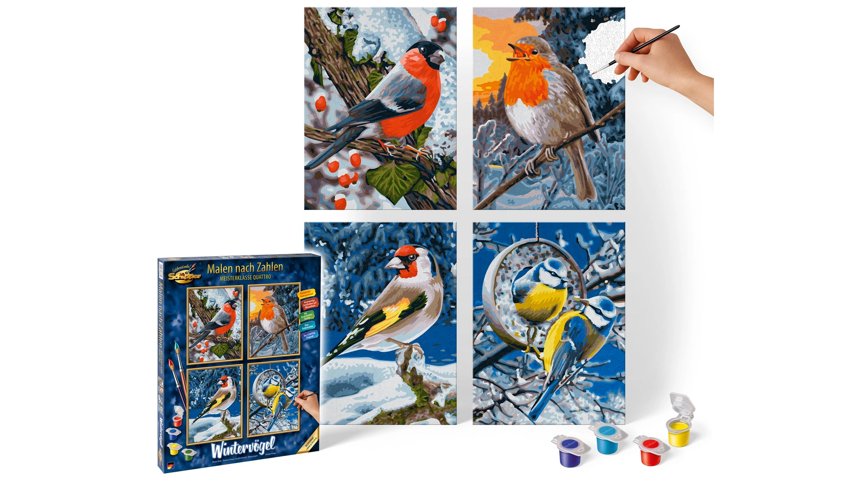 Картина Schipper по номерам Группа мотивов Quattro Зимние птицы Картина по номерам фото